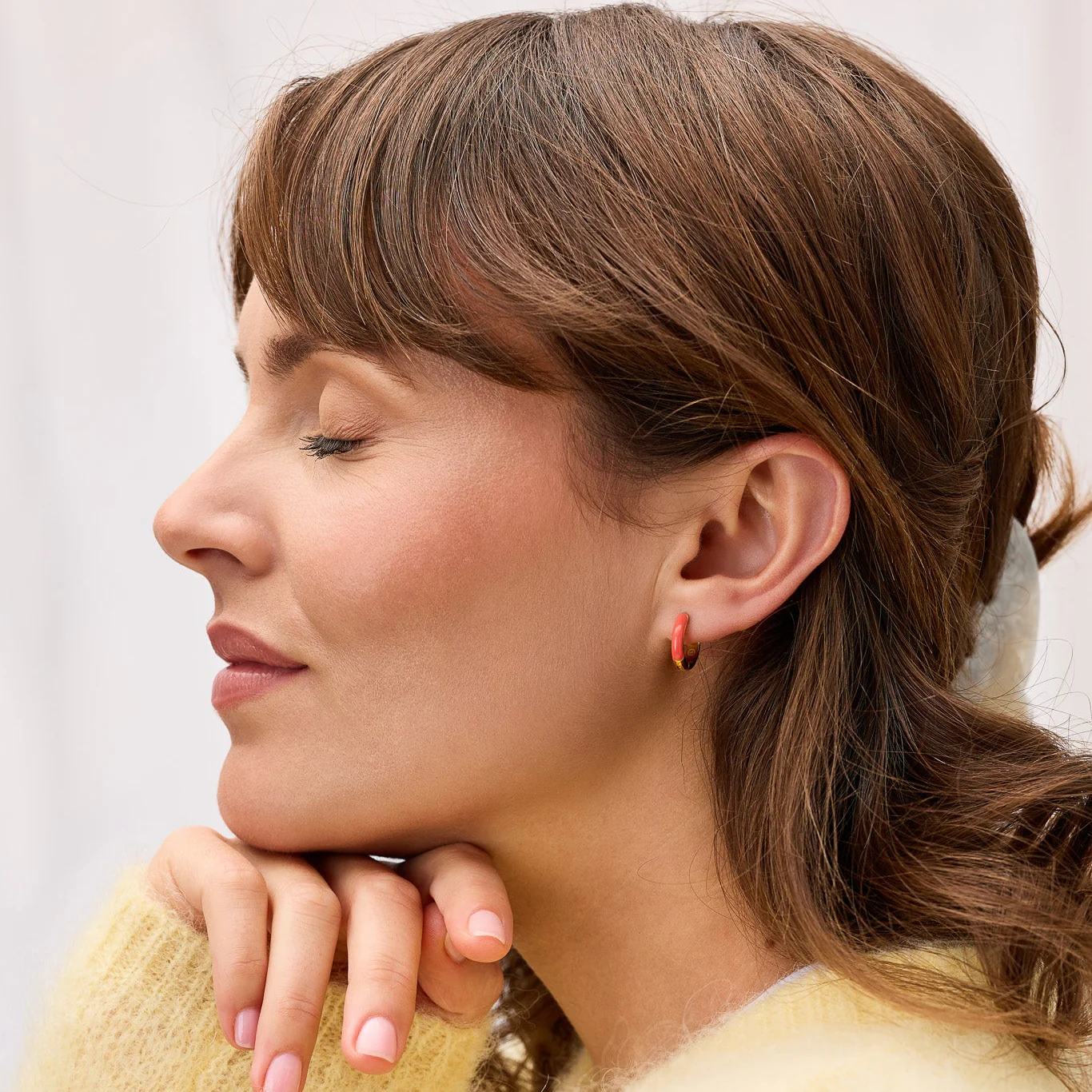 Boucles d'Oreilles Les Attachantes Corail - Image 2