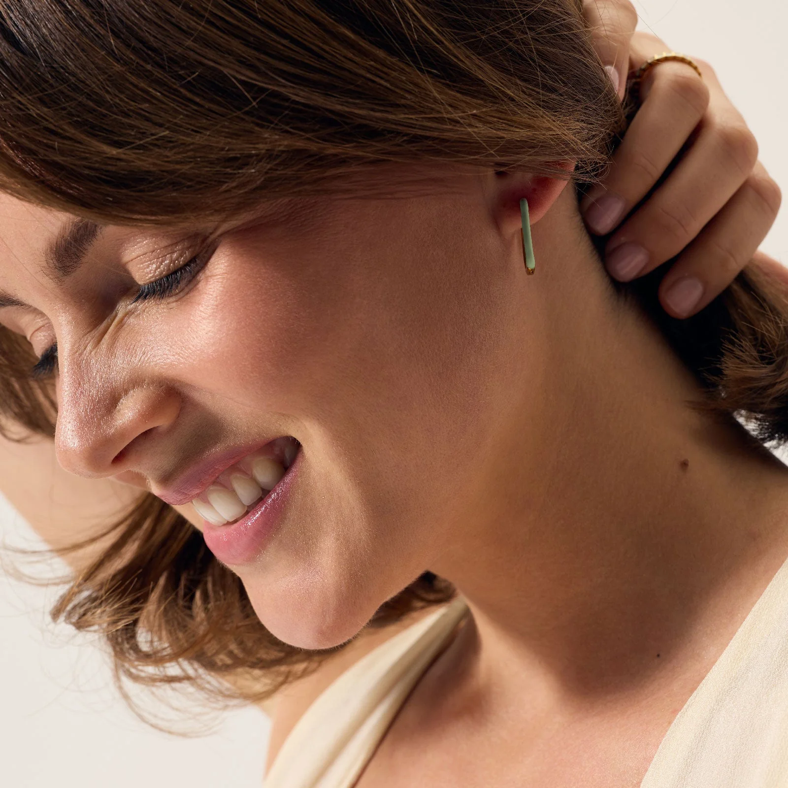 Boucles d'Oreilles Les Gracieuses Sauge - Image 3