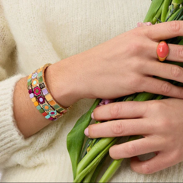 Bracelet Carré Serti Marché aux Fleurs - Image 2