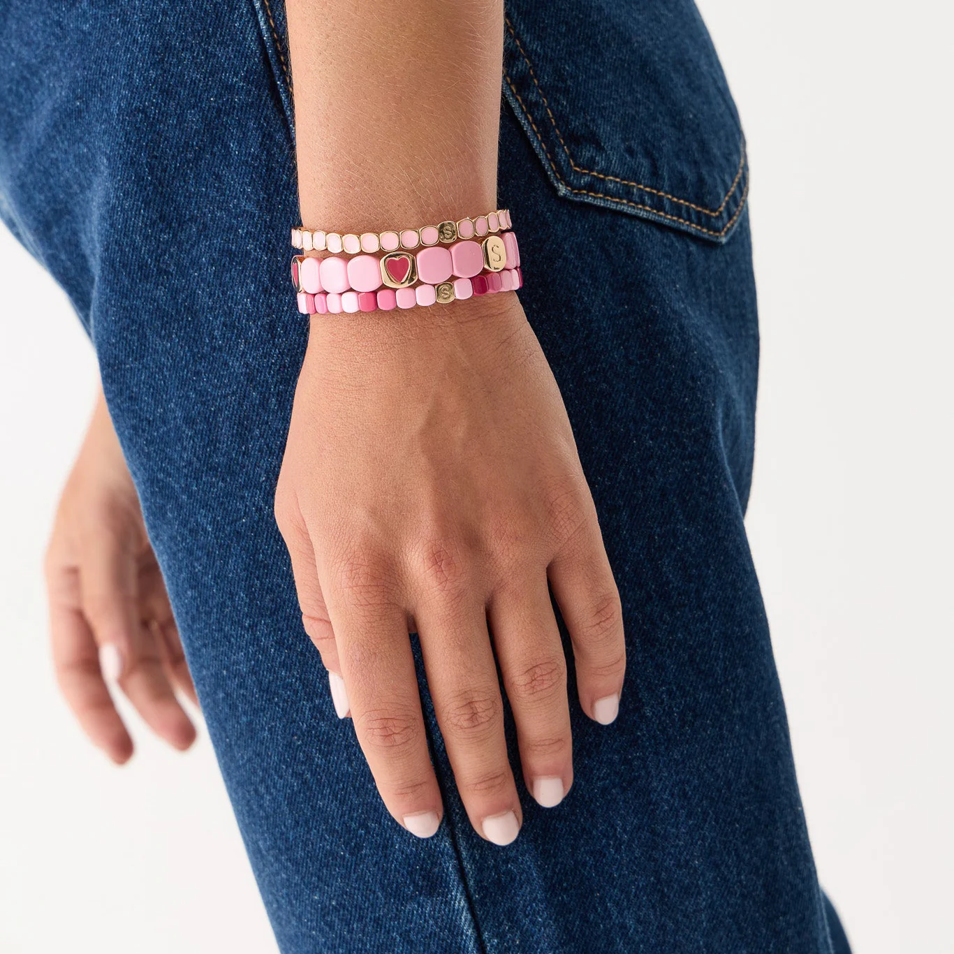 Bracelet Colorful Mini Multi Rose Octobre Rose - Image 3