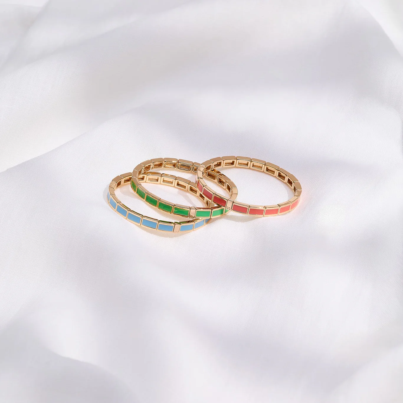 Bracelet Fin Serti Corail - Image 3