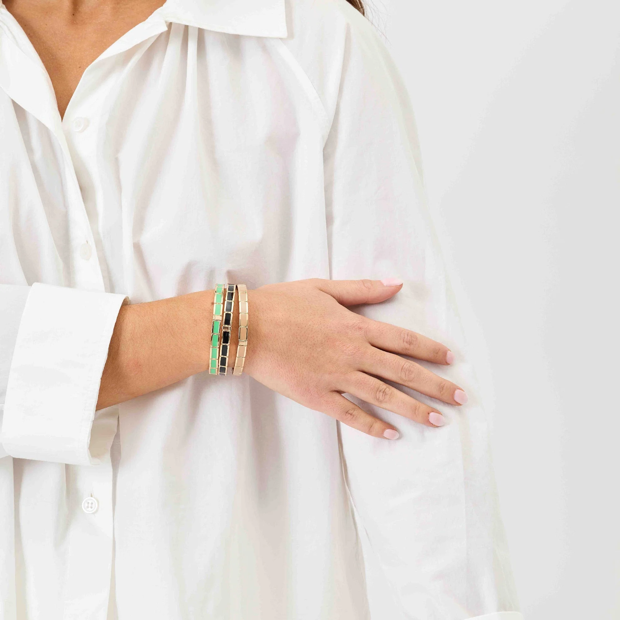 Bracelet Fin Serti Sable - Image 2