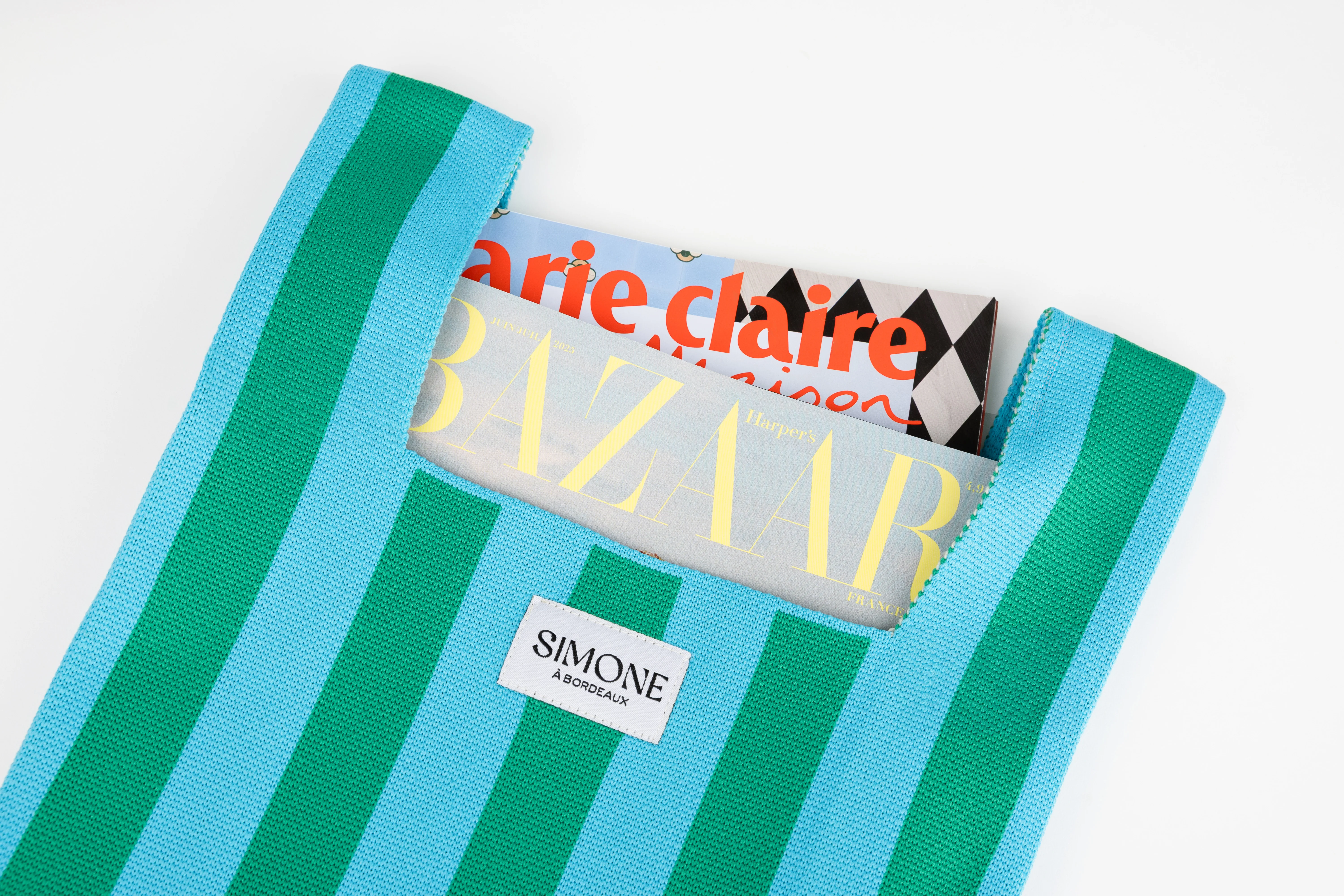 Sac bayadère Ecume Vert Pastel - Image 3